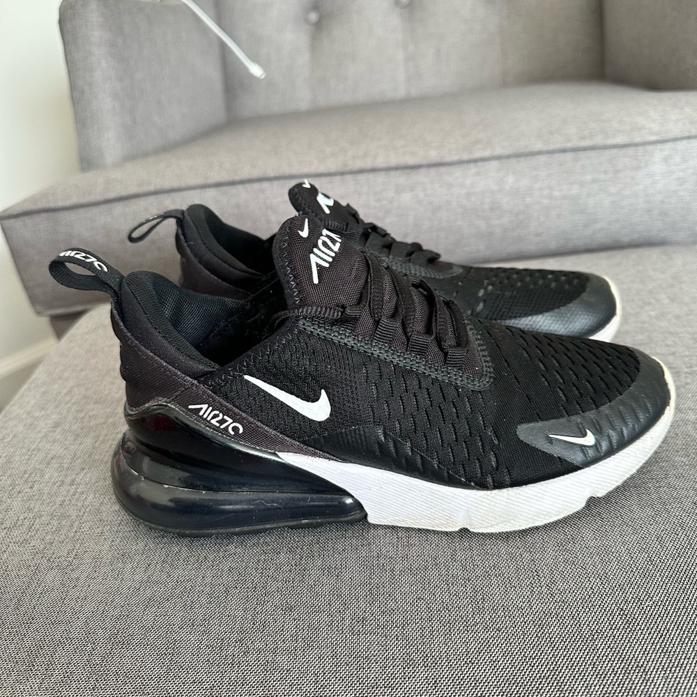 Nike Black and White Air Max 270 Sneakers